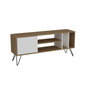 Hanah Home Soporte para TV Mistico - Nogal, Blanco y Negro